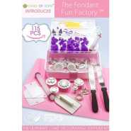 Fondant Tools Cake Decorating Supplies - 123pc Baking Kit, Icing Piping Bags, Tips, 2 Offset Spatula.