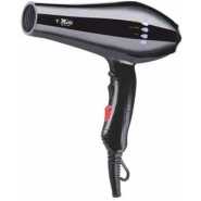 Electro Master Professional Ionic Hair Dryer Led Display 300W With Attachments Cool Shot Button Matt Finish- Black