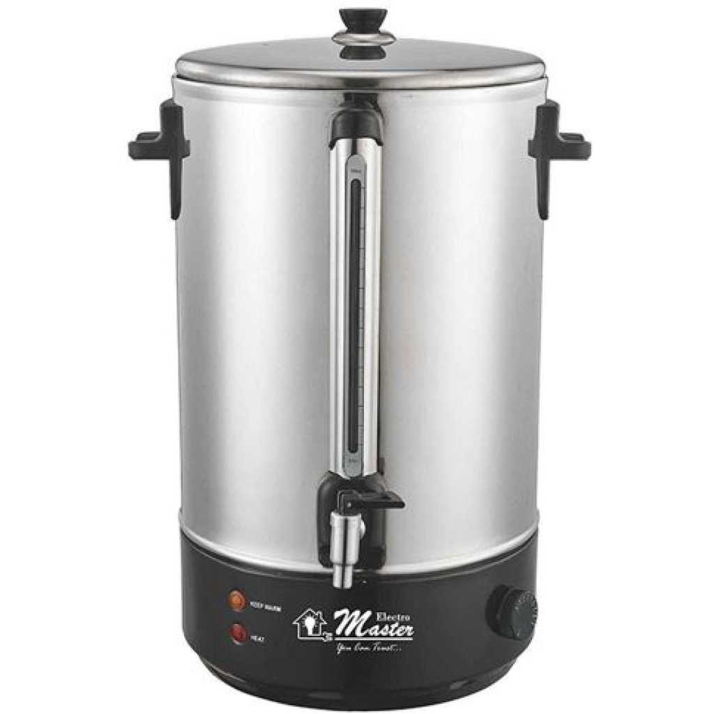 Electro Master 10L 1800W Water Boiler – Stainless Steel Silver – Perfect for Home & Office Use- Silver