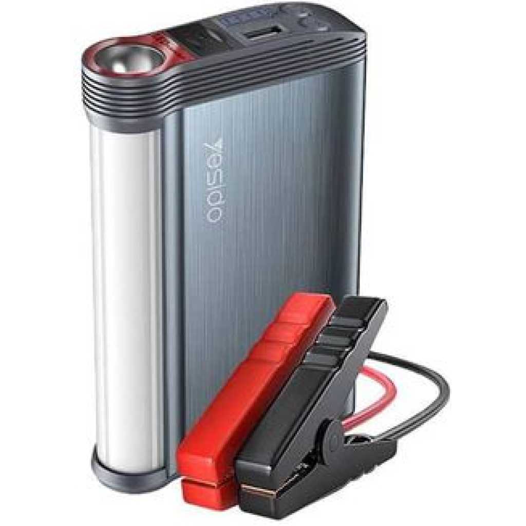 Yesido YP36 Emergency Jump Starter 10000mAH Power Bank Car- Multicolor