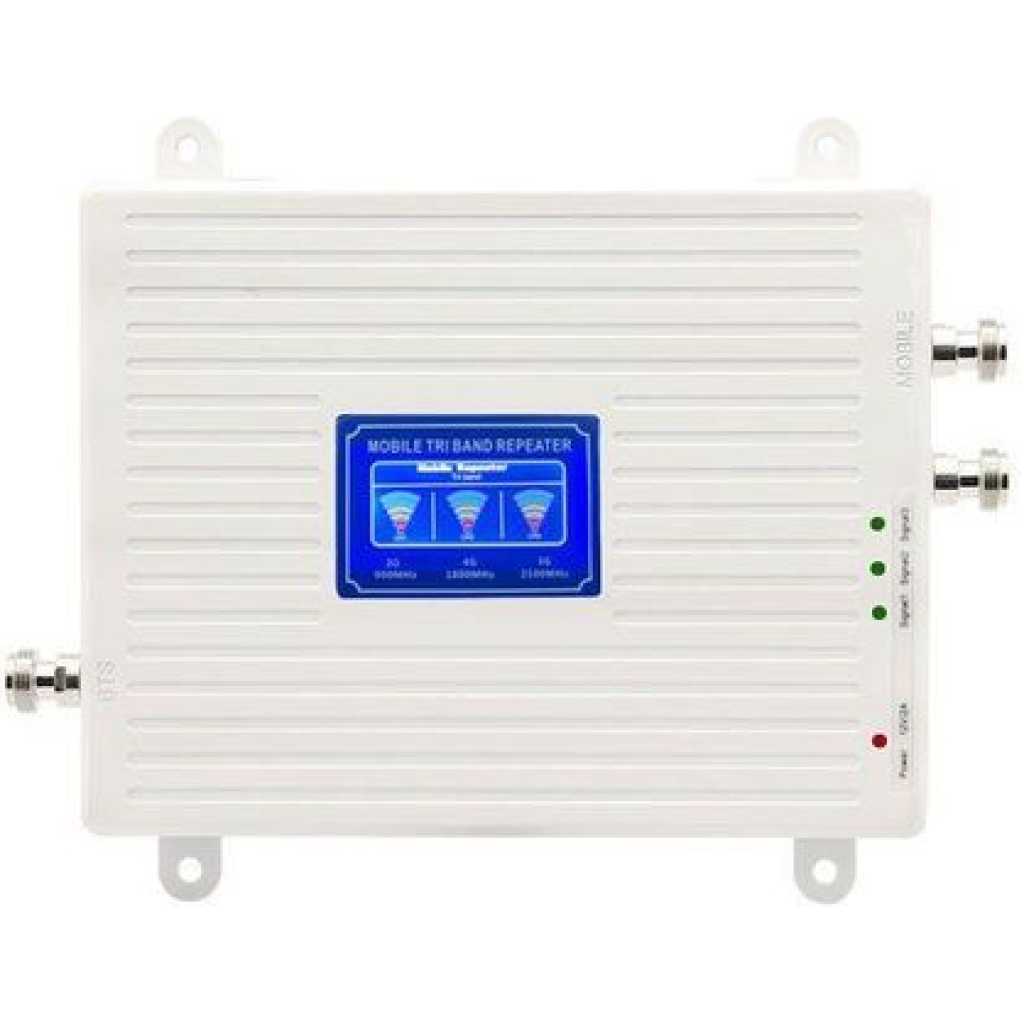 Cell Phone Signal Booster 900/1800/2100MHz 2G/3G/4G/5G All Supported Tri Band GSM DCS