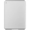 Lacie Mobile Drive, 4TB, External Hard Drive, Moon Silver, USB-C, 2 year Rescue Services (STHG4000400)- Silver