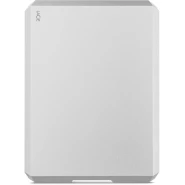 Lacie Mobile Drive, 4TB, External Hard Drive, Moon Silver, USB-C, 2 year Rescue Services (STHG4000400)- Silver