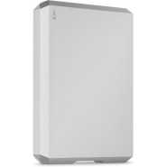 Lacie Mobile Drive, 5TB, External Hard Drive, Moon Silver, USB-C, 2 year Rescue Services (STHG5000400)- Silver