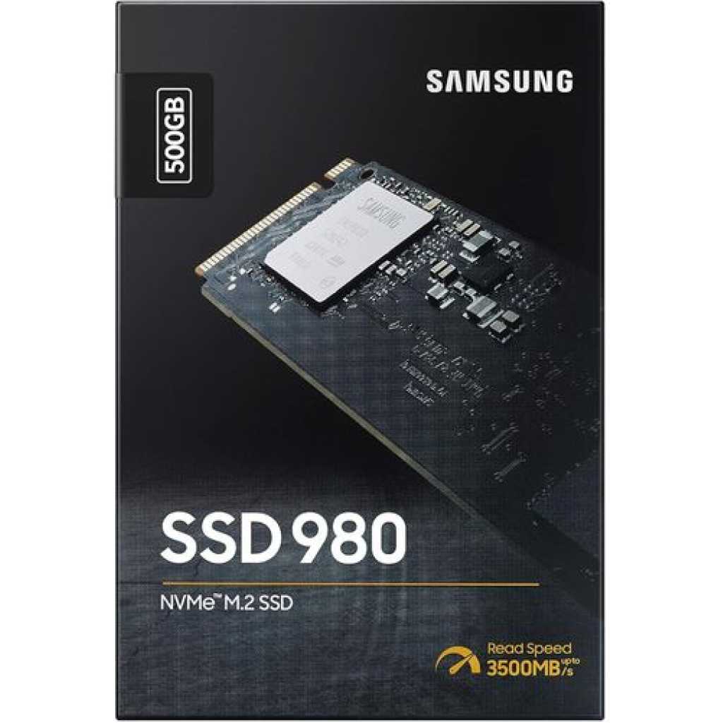 Samsung 980 SSD 500GB PCle 3.0x4, NVMe M.2 2280, Internal Solid State Drive
