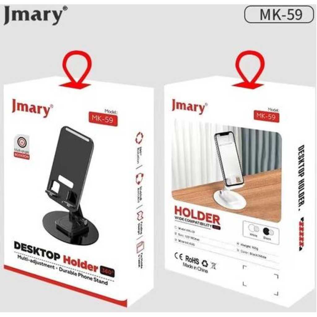 Jmary MK59 Rotating Stable and Antiskid wide compatibility foldable Desktop Holder For Mobile and Tablet.