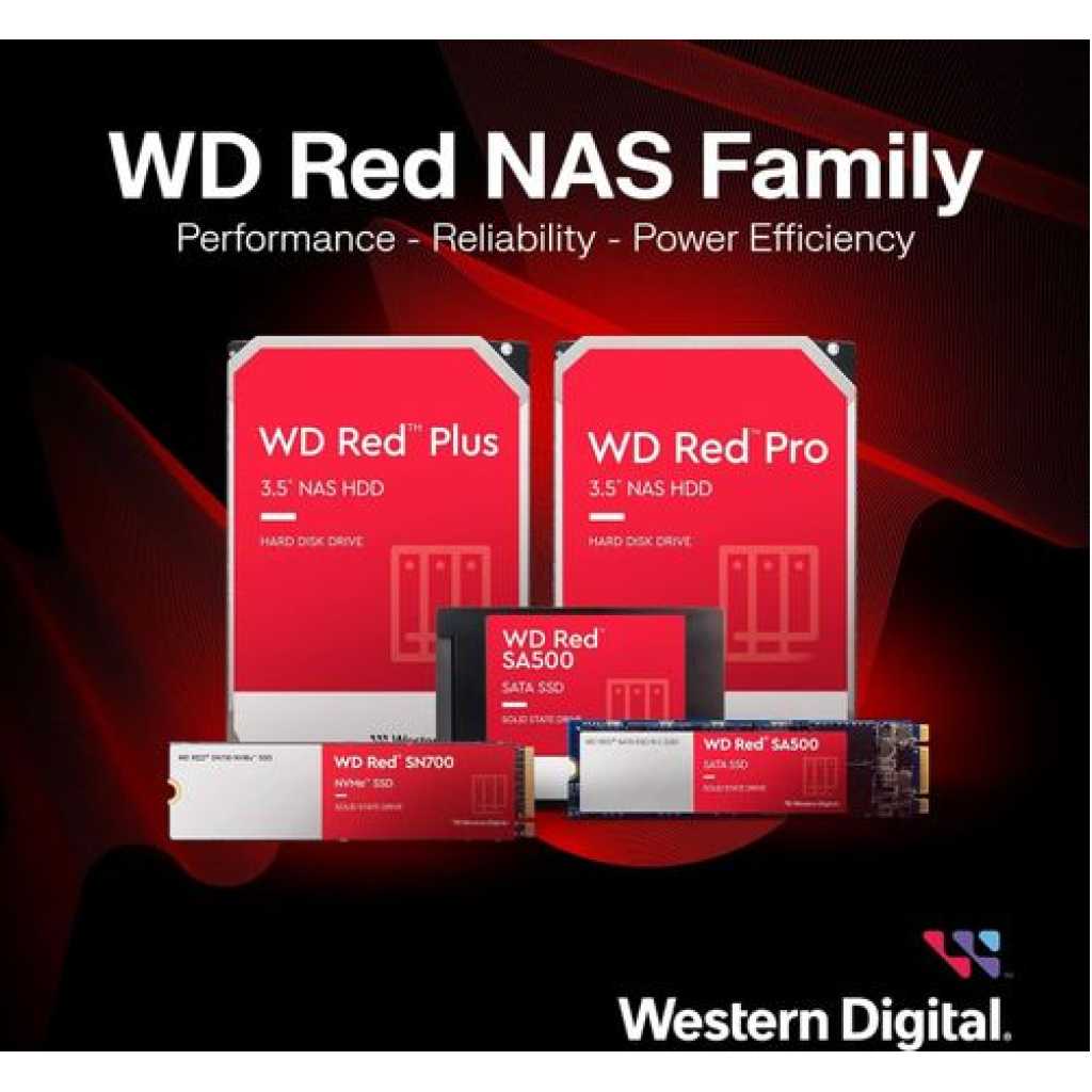 WD Western Digital 8TB Red Plus NAS Internal Hard Drive HDD - 5640 RPM, SATA 256MB/s, CMR.