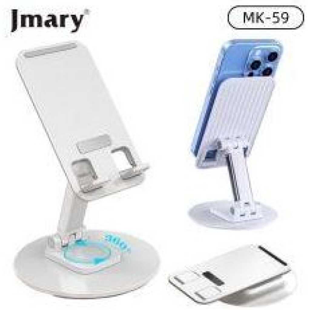 Jmary MK59 Rotating Stable and Antiskid wide compatibility foldable Desktop Holder For Mobile and Tablet.