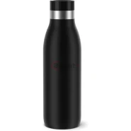 TEFAL Bludrop Water Bottle N3110910, Reusable Stainless Steel Bottle, Hot and Cold Drinks, Leak-Proof, 0.7 L, Black