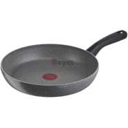 TEFAL Cook Natural 24 cm Non-Stick Aluminium Granite Fry Pan B5790442 – Grey