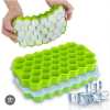 1 Piece Ice Cube Tray 37 Grids Silicone Ice Cube Mold For Freezer With Removable Lid, LatticenHoneycomb Ice Maker Trays With Cover For Chilled Drinks Whiskey And Cocktails -Multicolor