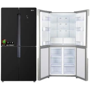 SPJ 559L 4 Door Elegant Glass Finish Refrigerator - Black