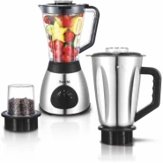 Saachi 3 in1 Blender / Grinder NL-BL-4410-BK - Silver/Black