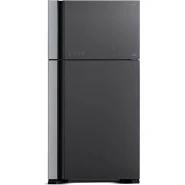 Hitachi 700 - liter Double Door Refrigerator with Inverter Compressor, Brilliant Silver – RVG800PUN7GGR – Frost Free Top Mount Freezer, Dual Fan Cooling