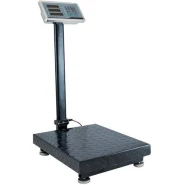 150kg Electronic Rechargeable Digital Platform Weighing Scale - Black