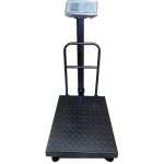 300kg Electronic Rechargeable Digital Platform Weighing Scale With Guards - Black