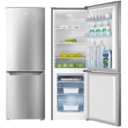 Hisense 231-Litre Double Door Fridge RB231D4S; Bottom Freezer Defrost Refrigerator - Silver (3YRs WRTY)