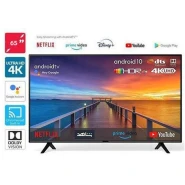 Pixel 65 Inch 4K QLED Smart Certified Android Frameless TV With Built-in Bluetooth, WIFI - Black