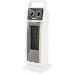 Geepas Ceramic Heater, Portable Electric Space Heater – Mini PTC Fan Heater for Desks & Tables with 2 Heat Settings 1400/2000W - Automatic Oscillation, Thermostat & Safety Cut-Off - 2000W, Silver