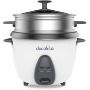 Decakila 1.5 L Rice Cooker w/ Steam Basket, KEER033W