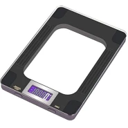 Sonifer Digital Kitchen Scales USB Charging Lightweight Multi Function Tempered Glass Platform Maximum Load 15kg 1g Precision Compact design Weighing Scale For Home Kitchen Cooking Baking -Multicolor