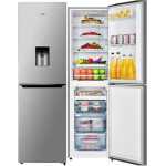 Hisense 330 - Litre Fridge, (Net 251L: Fridge 171L + Freezer 80L) RD-33WC4SB1 Double Door Frost Free Bottom Freezer Refrigerator - Silver (3YRs WRTY)