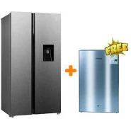 Electrolux 528L Side by Side Refrigerator ESE5441A-AME W/ Water Dispenser, Digital Control, Inverter Compressor + FREE Venus Fridge