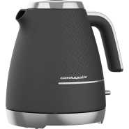 Beko Cosmopolis Dome Kettle WKM8307B, Retro Black Chrome Design,1.7L Capacity 3000 W| Includes Removable Lid, Easy Pour Spout & Boil Dry Protection