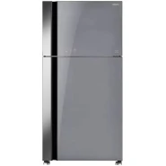Hitachi 600 - liter Double Door Refrigerator with Inverter Compressor, Brilliant Silver – RV750PUN7BSL – Frost Free Top Mount Freezer, Dual Fan Cooling