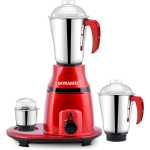 Sonashi 3 In 1 Mixer Grinder 750W, Copper Motor, (Red-Black) SB-193 - Made in India