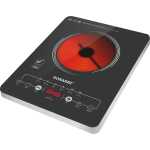 Sonashi SIS-015C Infrared Ceramic Cooker w/Timer, Display, Touch button, Adjustable Power, Safety Protection, Portable, Compact | Infrared Cooker| Home Appliance