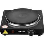 Sonashi SHP-612 Single Electric Hot Plate 1 Hot Plate, On/Off Indicator Light, Plastic Knobs, Non-Slip Rubber Feet | Electric Stove | Home Appliances