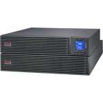 APC Easy UPS On-Line, 3kVA/2400W, Rackmount 4U, 230V, 6x IEC C13 + 1x IEC C19 outlets, Intelligent Card Slot, LCD, Extended Runtime, W/ rail kit | SRV3KRILRK