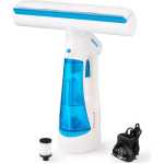 Geepas Cordless Window Vacuum- GWC63065UK/ 140 ml Water Tank, 3-in-1 Operation, Lightweight and Portable/ 35 Minutes Continuous Working, Perfect for Glass Doors, Mirrors, Tiles, Shower Screens, Car Windows, etc./ 2 Years Warranty, Blue and White