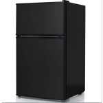 CHiQ 110 L Fridge; Double Door Defrost Refrigerator CTM110DSK3 - Black (3YRs WRTY)