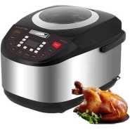 Digiwave 5 Litre Smart Intelligent Digital Display Rice Cooker With Induction Heating And Ceramic Soup Cooking BowlPot 7 Cooking Functions Pressure Cooker 4 Functions Multicuisine LED Display- Multicolor