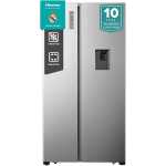 Hisense 750L Side-by-side Fridge With Dispenser RC-75WS4SB1; Auto Defrost, Multi-Air Flow System Refrigerator - Silver (3YRs WRTY)