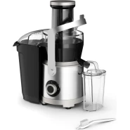 Moulinex Juicer | Nutri XXL Easy-to-Use Juice Extractor | XXL Feeding Tube | Full Fruit Insertion |Drip-Stop Protection | 2 Speeds | 2.2 L Pulp Container, 0.8 L Juice Container | JU660D27