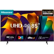 Hisense 85 Inch 4K UHD Smart TV | 85A6N | 4K AI Upscaler | Dolby Vision | Game Mode PLUS | Precision Colour | VIDAA OS | Youtube, Netflix, Prime Video | Apple Air Play, Inbuilt Free To Air Decoder, Bluetooth, HDMI, USB, Ethernet, Optical , DTS X (3YRs WRTY)