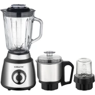 Sokany 3-IN-1 Blender SK-03027 | 1.5L Glass Jar | 1000W | 150g Grinder | 300g Grinder
