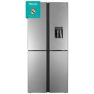 Hisense 561L Fridge RQ561N4AC1; Side-By-Side Frost Free Refrigerator With Water Dispenser - Silver (3YRs WRTY)