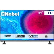 NOBLE 32-Inch Digital TV; Frameless, HD- ready LED TV, 2- Remote Controls, AC/DC, 3-HDMI Ports, USB, Inbuilt Free To Air Decoder - Black