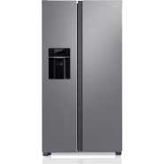 Popular 670L Side By Side Refrigerator PO-670WC, Total No Frost, Water Dispenser, Ice Maker, Ice Cube Dispenser - Silver