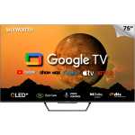 Skyworth 75 inch QLED UHD 4K Smart Google TV, 75SUE9500, Voice Control, Chromecast Built-in, Netflix, Youtube, Prime Video, Bluetooth, Inbuilt Free To Air Deccoder - Black