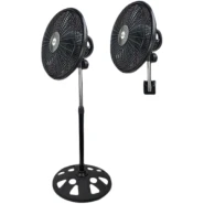 SPJ 18 Inch 2-in-1 Convertible Standing and Wall-Mounted Fan - Black