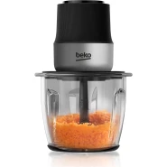 Beko Food Chopper, 400 W Motor, CHG 81442 BX, 1000 ml Glass Bowl, Inox Housing, 2 speed settings, Stainless steel 2 blades​