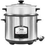 Midea 1.8L Rice Cooker With Steamer, 750W, 2.95kg Rice | MG-TH657A