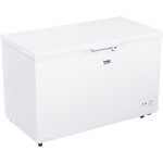 Beko 380L Chest Freezer, Single Door  w/ Sliding Glass, Light, Inside Condenser, Lock, BCF3380 UK KE - White