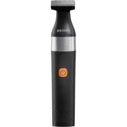Porodo LifeStyle Rechargeable Dual- Blade Beard Trimmer 600mAh, IPX7 Whole-body Waterproof, 1 Adjustable Guide Comb Included, 90 Minutes Working Time - Black