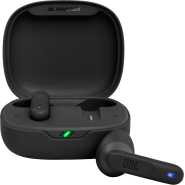 JBL Wave Flex In-Ear Wireless Earphones with IP54 and IPX2 Waterproofing, TalkThru and AmbientAware Technology and 32-Hour Battery Life, Black